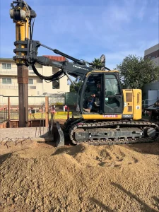 LoDril LM3 Drill Unit mounted on JOHN DEERE 135 G