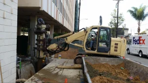 LoDril LM4 Drill Unit mounted on HITACHI 135 US