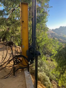 Limited Access Caisson & Retaining Wall Drilling – Mulholland Dr, Los Angeles